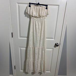 Off White strapless dress size XSmall never worn
